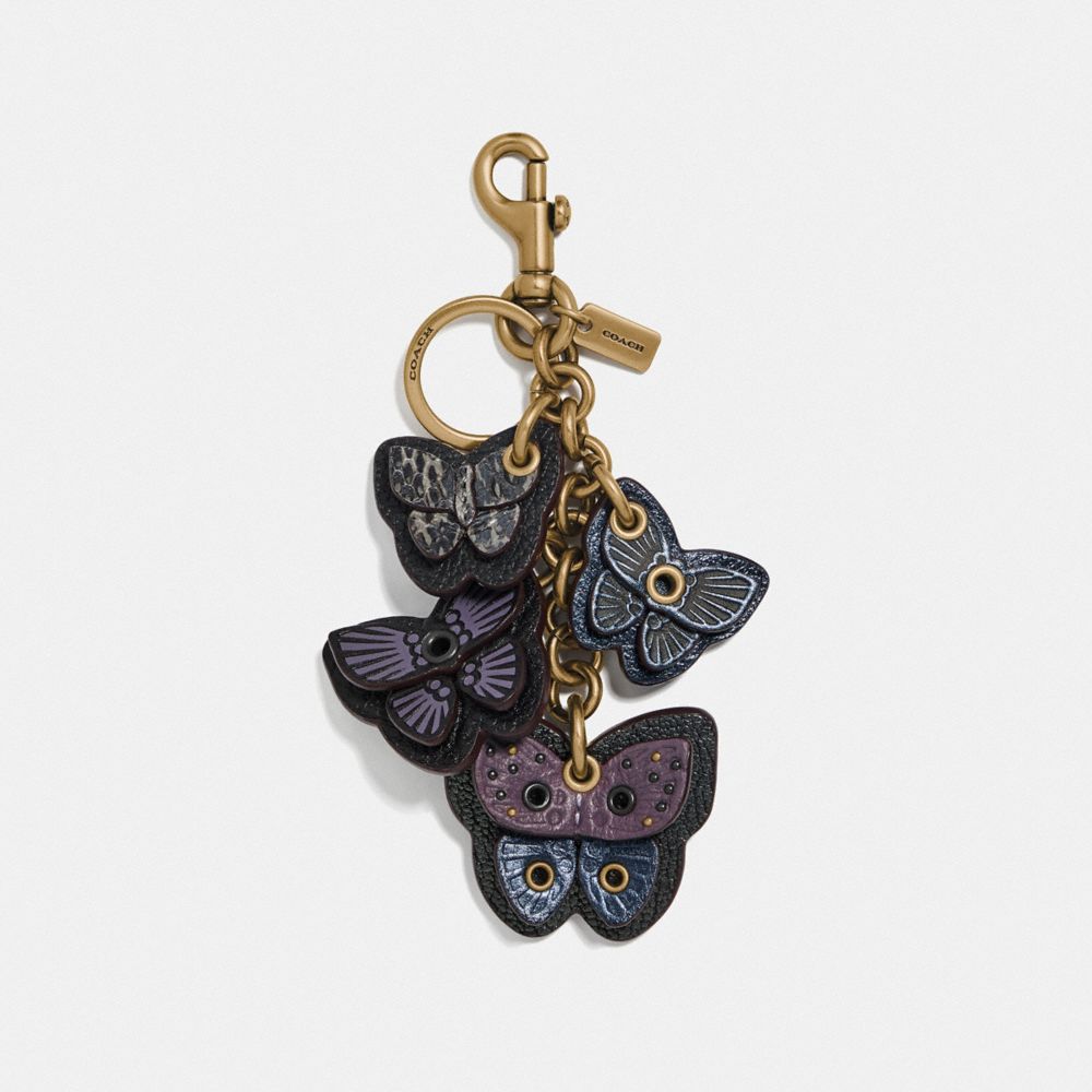 Butterfly Cluster Bag Charm With Snakeskin Detail | COACH®