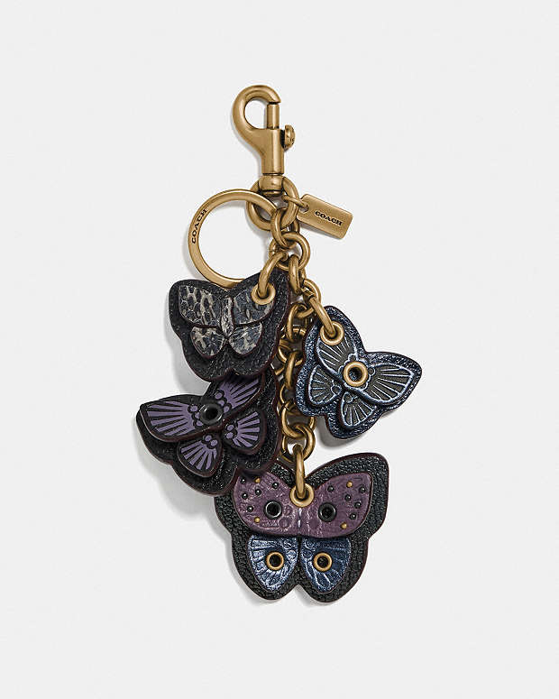 Butterfly Cluster Bag Charm With Snakeskin Detail | COACH®