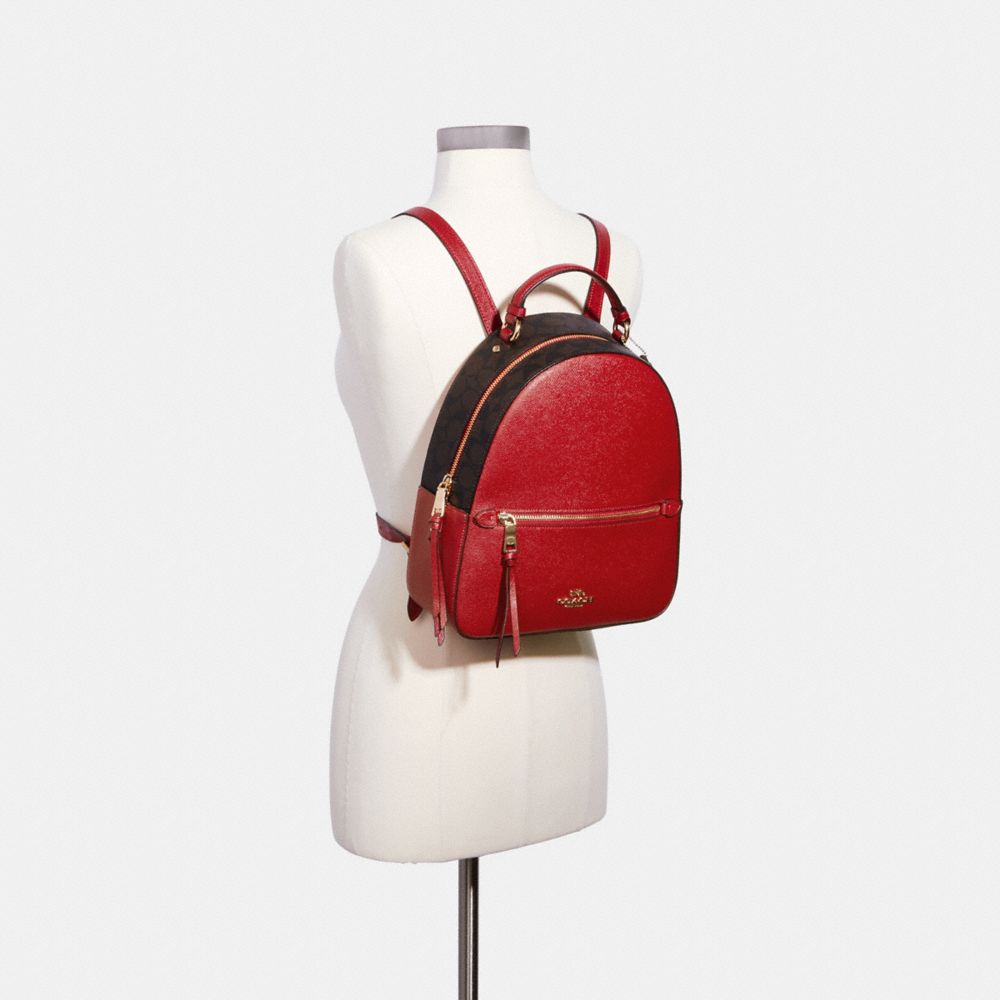 COACH Outlet Jordyn Backpack With Signature Canvas Detail