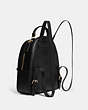 COACH®,JORDYN BACKPACK,Leather,Large,Office,Gold/Black,Angle View