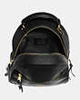 COACH®,JORDYN BACKPACK,Leather,Large,Office,Gold/Black,Inside View,Top View