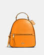 COACH®,JORDYN BACKPACK,Leather,Large,Office,Gold/Butterscotch,Front View