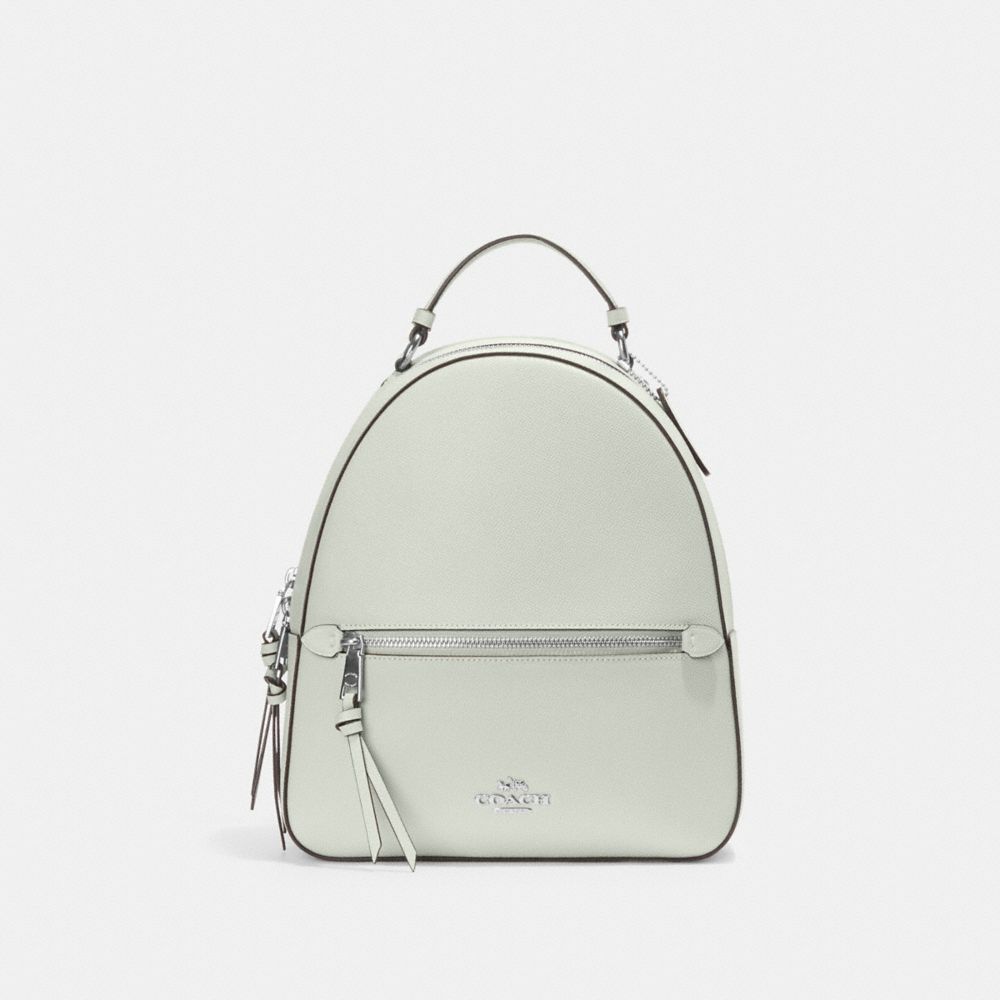 COACH®,JORDYN BACKPACK,Large,Office,Silver/Light Sage,Front View
