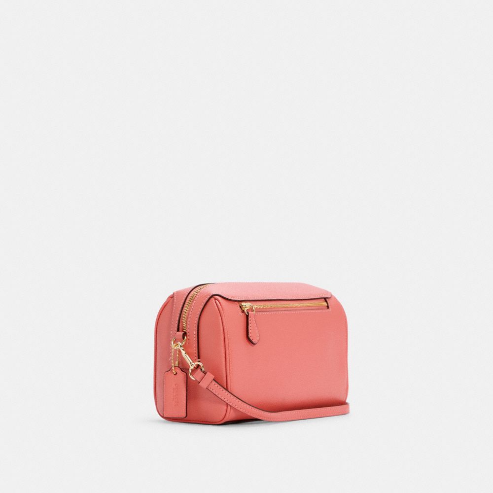 Coach 76629 Crossgrain Mini Bennett Crossbody Bright Coral