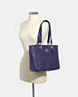 COACH®,JES TOTE,Leather,Large,Silver/CADET,Alternate View