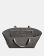 COACH®,CENTRAL TOTE 39,Smooth Leather,Large,Gunmetal/Heather Grey,Inside View,Top View