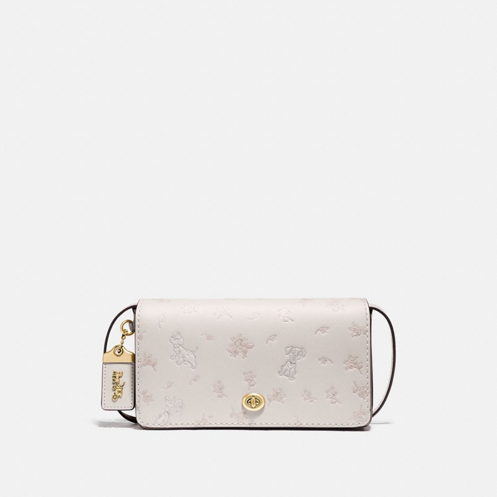 COACH®,Disney X Coach Dinky With Mixed Dalmatian Print,,Front View