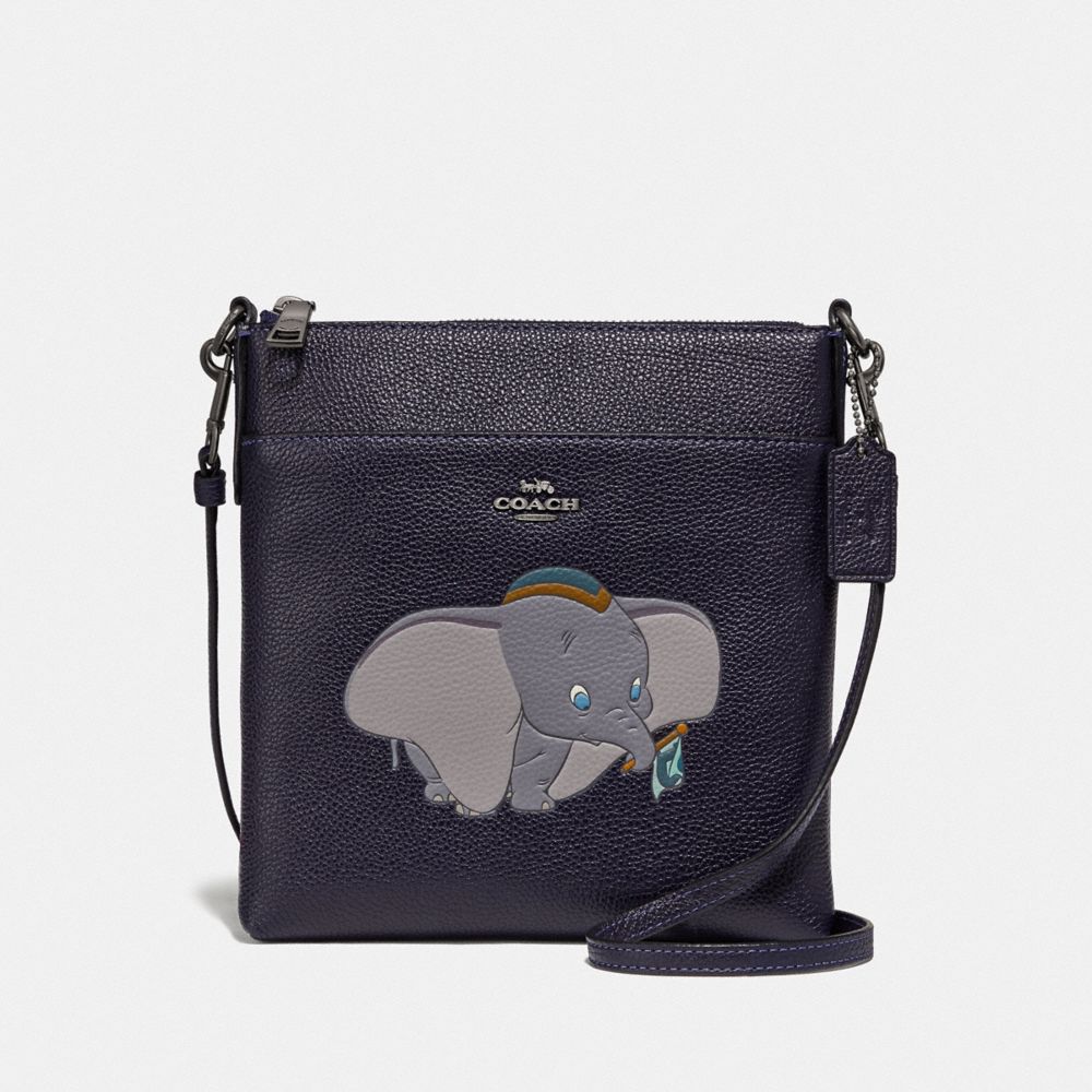 Disney X Coach Kitt Messenger Crossbody With Dumbo Motif