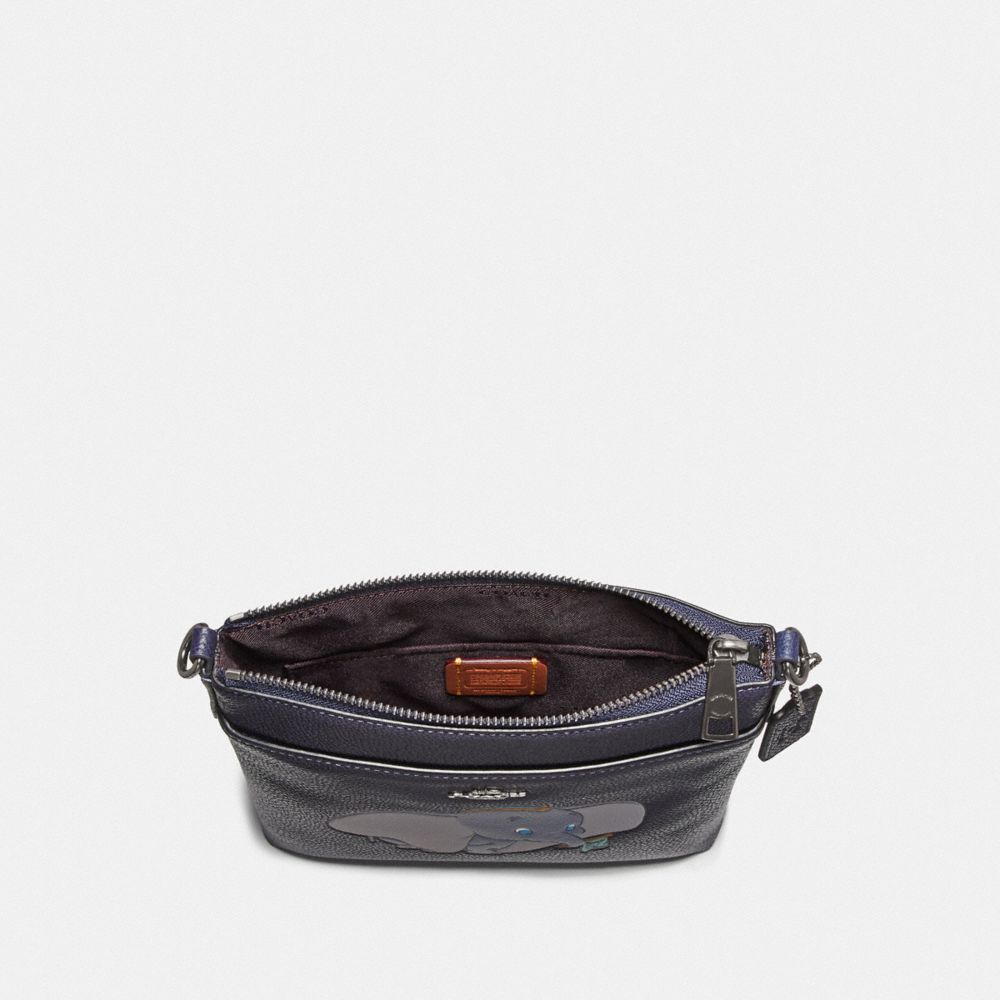 COACH®,Disney X Coach Kitt Messenger Crossbody Bag With Dumbo Motif,,Inside View,Top View