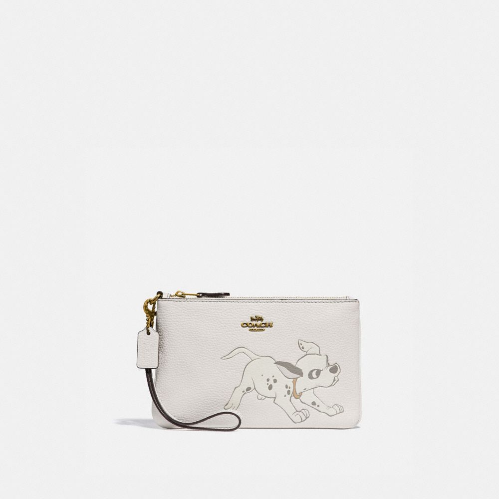 COACH Disney X Coach Small Wristlet With Dalmatian Motif COACH