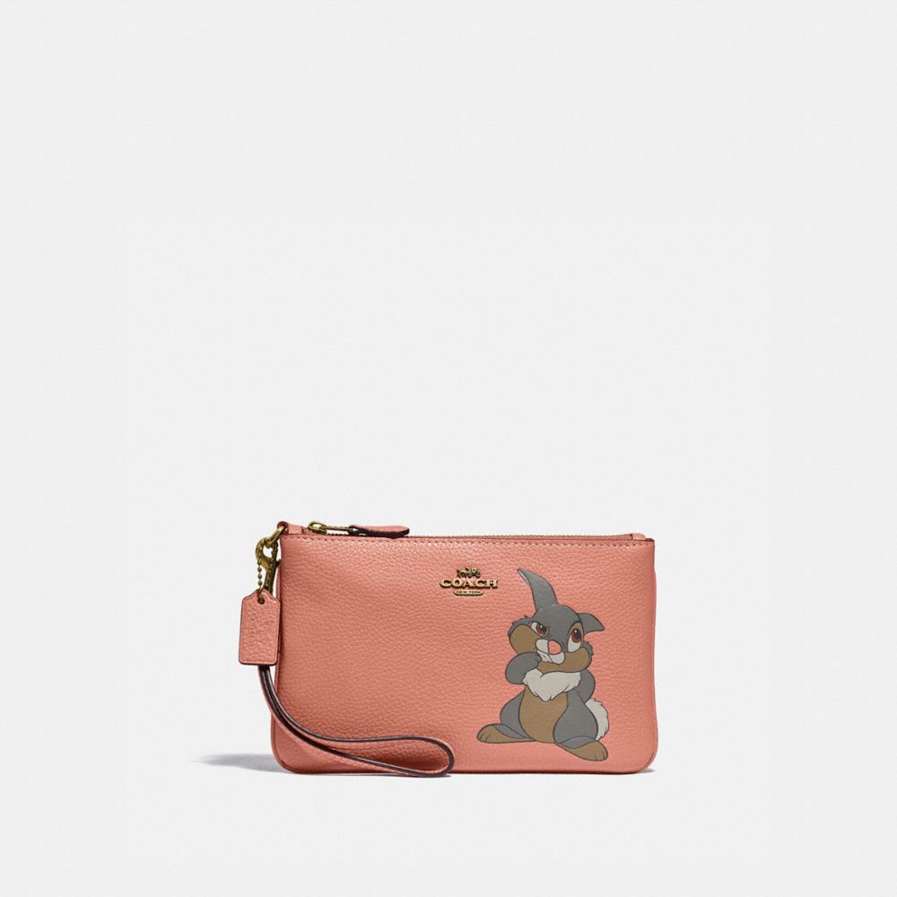 Disney X Coach Small Wristlet With Thumper Motif | COACH®