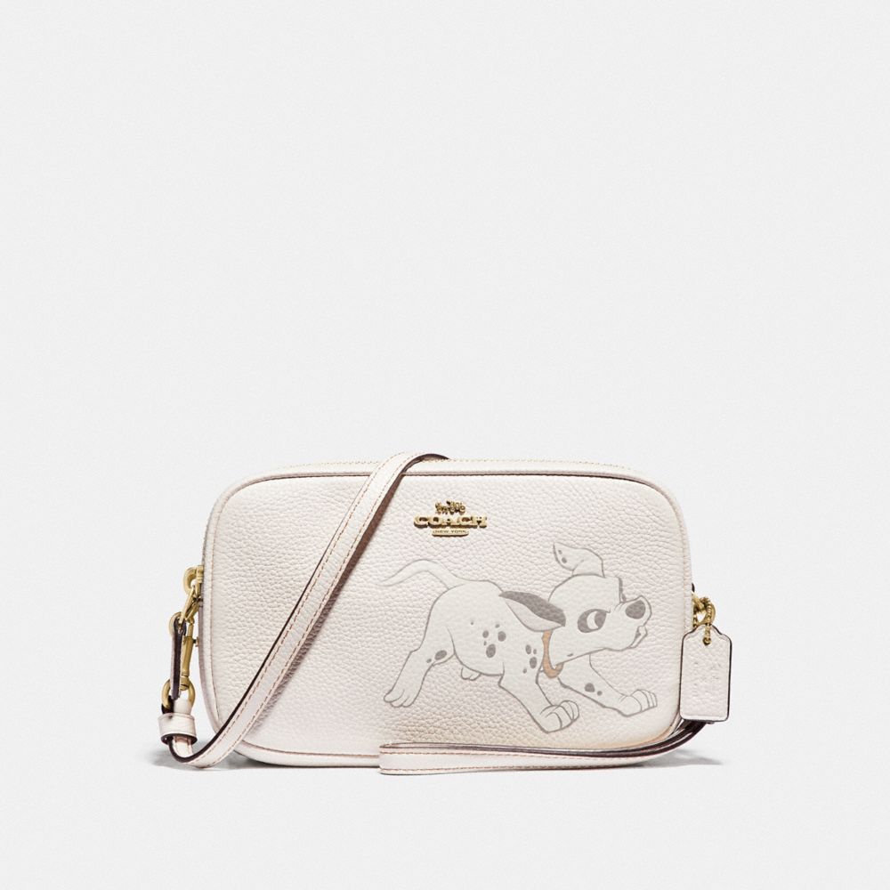 Disney X Coach Sadie Crossbody Clutch With Dalmatian Motif