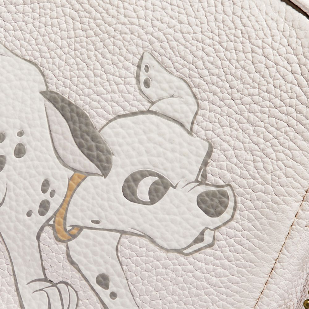 Disney X Coach Sadie Crossbody Clutch With Dalmatian Motif COACH