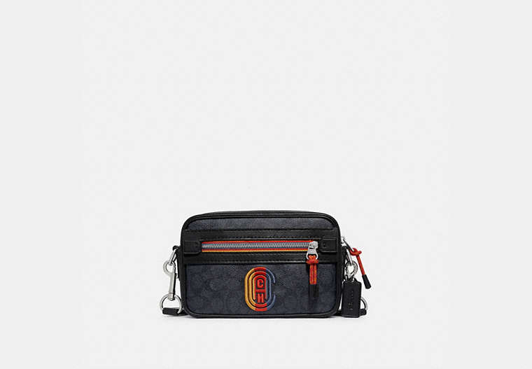 Academy Crossbody In Signature Canvas With Varsity Zipper And Coach Patch