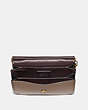 COACH®,ELLIE CROSSBODY WITH RIVETS,Glovetan Leather,Small,Brass/Stone B,Inside View,Top View