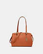 COACH®,ETTA CARRYALL,Leather,Gold/Sedona,Front View