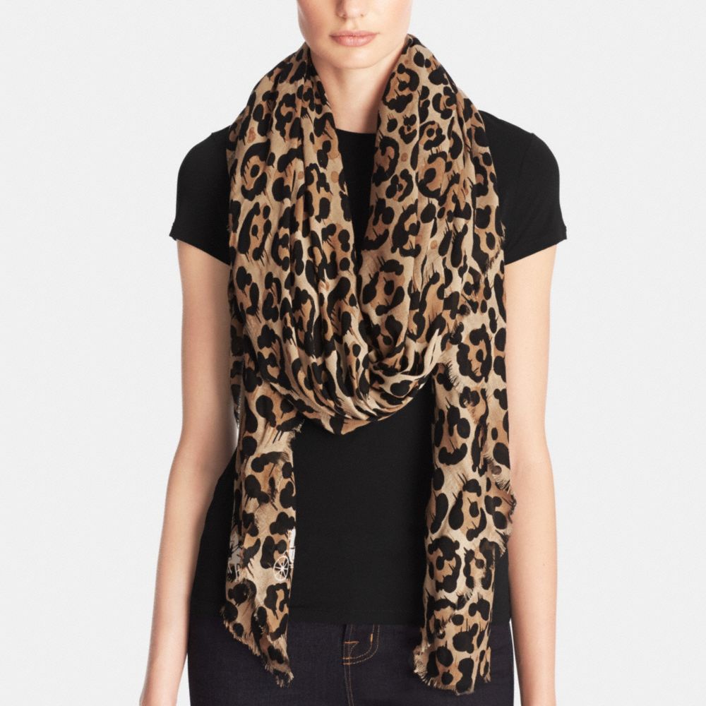Camo Print Shawl