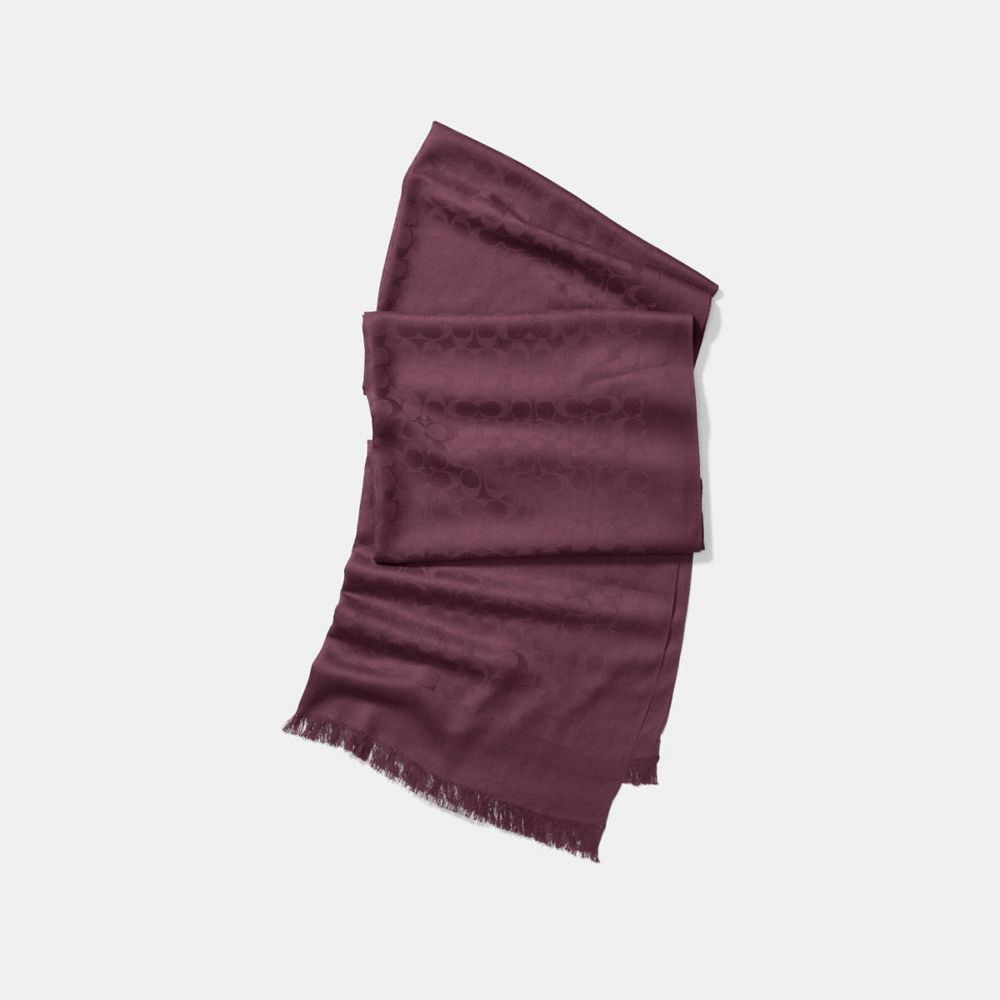 COACH®,Signature Stole,,Front View