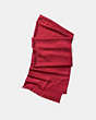 COACH®,ÉTOLE EXCLUSIVE,Coton de soie,Rouge véritable,Front View