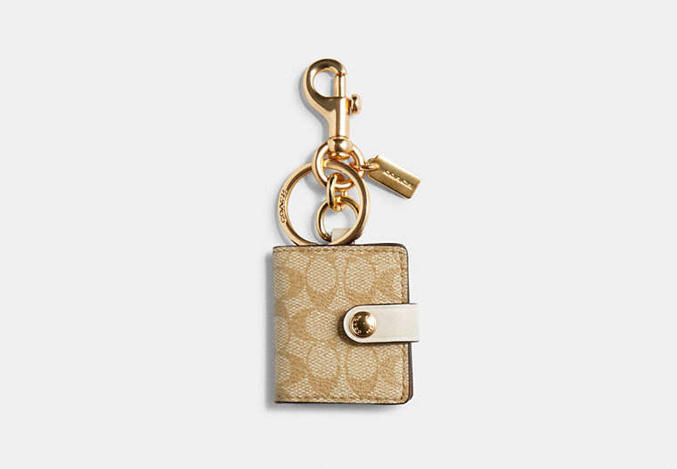 Picture Frame Bag Charm In Signature Canvas