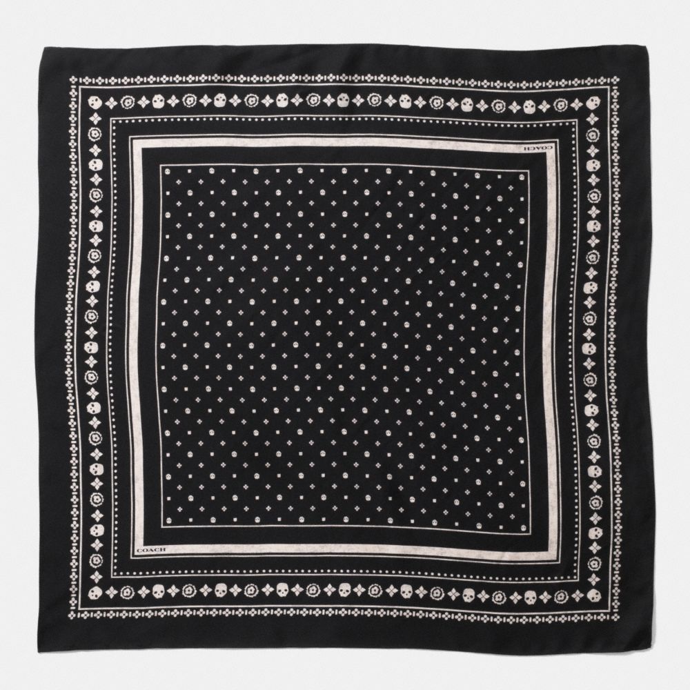 Skulls Silk Foulard Square Scarf