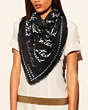 Wanted Script Woven Shawl