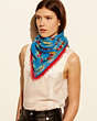 Floral Woven Oversized Square Scarf