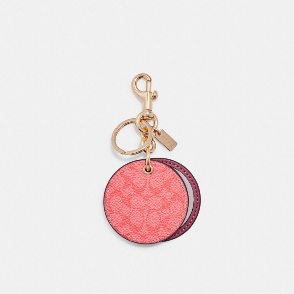 New in Box Louis Vuitton Pink Double Mirror Bag Charm