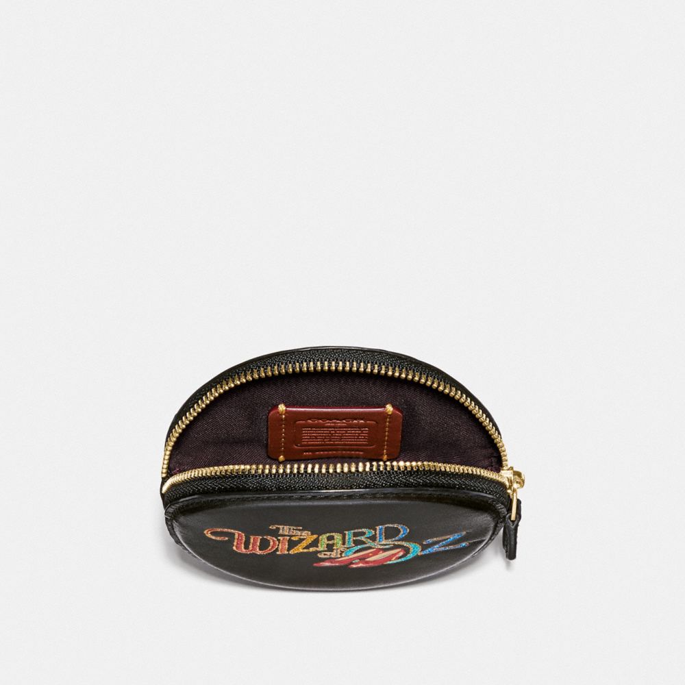 COACH®,Wizard Of Oz Boxed Coin Case With Motif,,Inside View,Top View