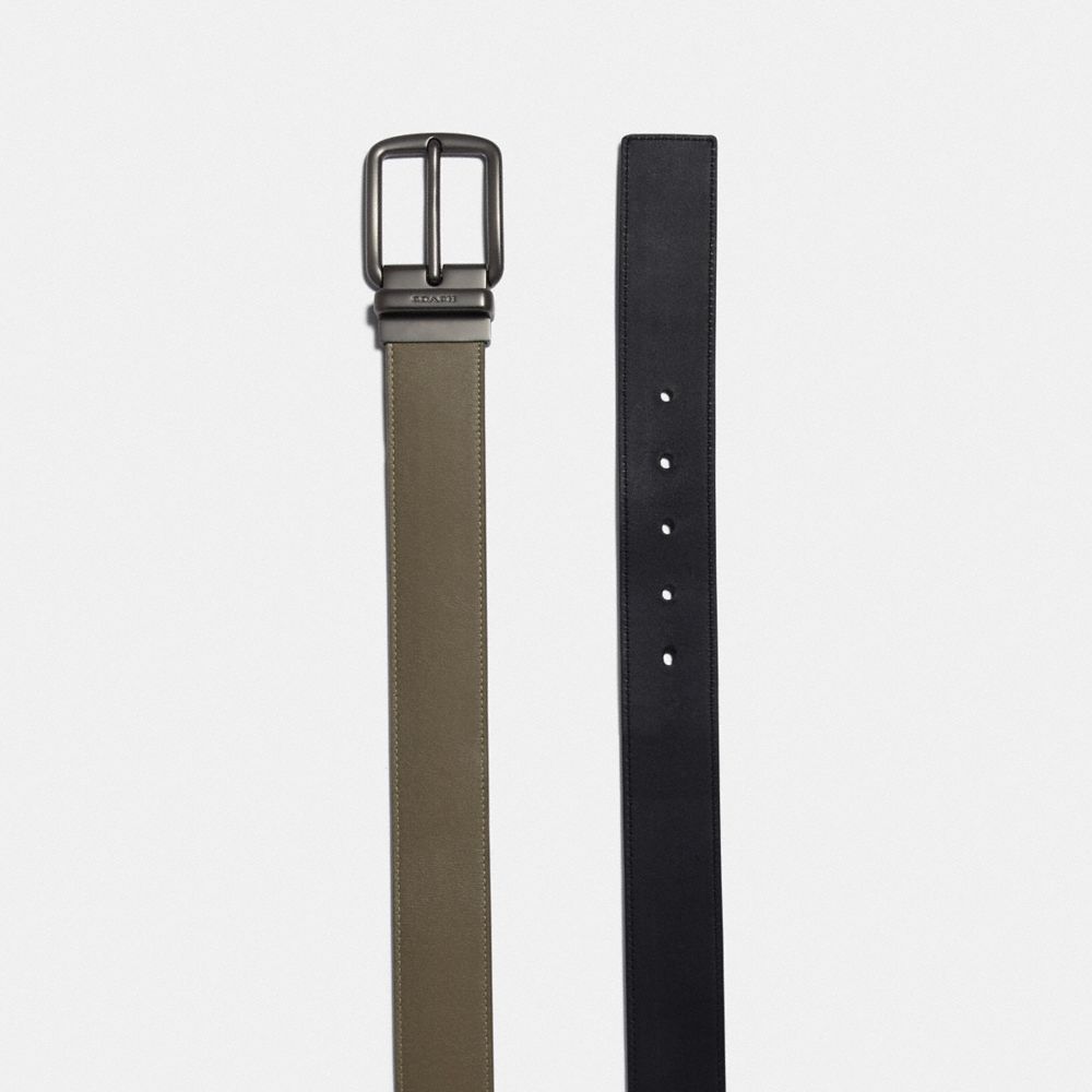 COACH®,Harness Buckle Cut To Size Reversible Belt, 38 Mm,,Angle View