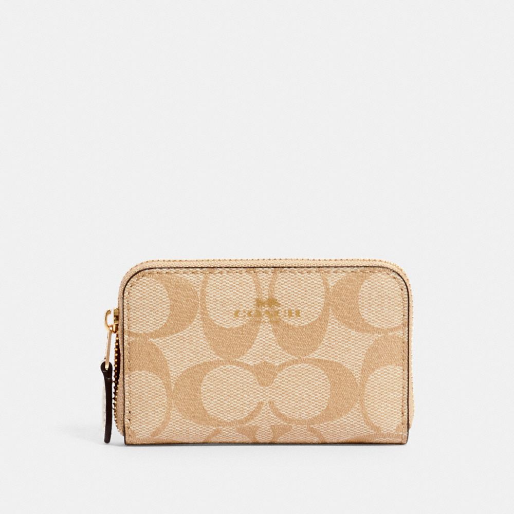 COACH Outlet Zip Around Coin Case In Signature Canvas