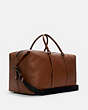 COACH®,TREKKER 52,Pebbled Leather,X-Large,Travel,Gunmetal/Saddle,Angle View