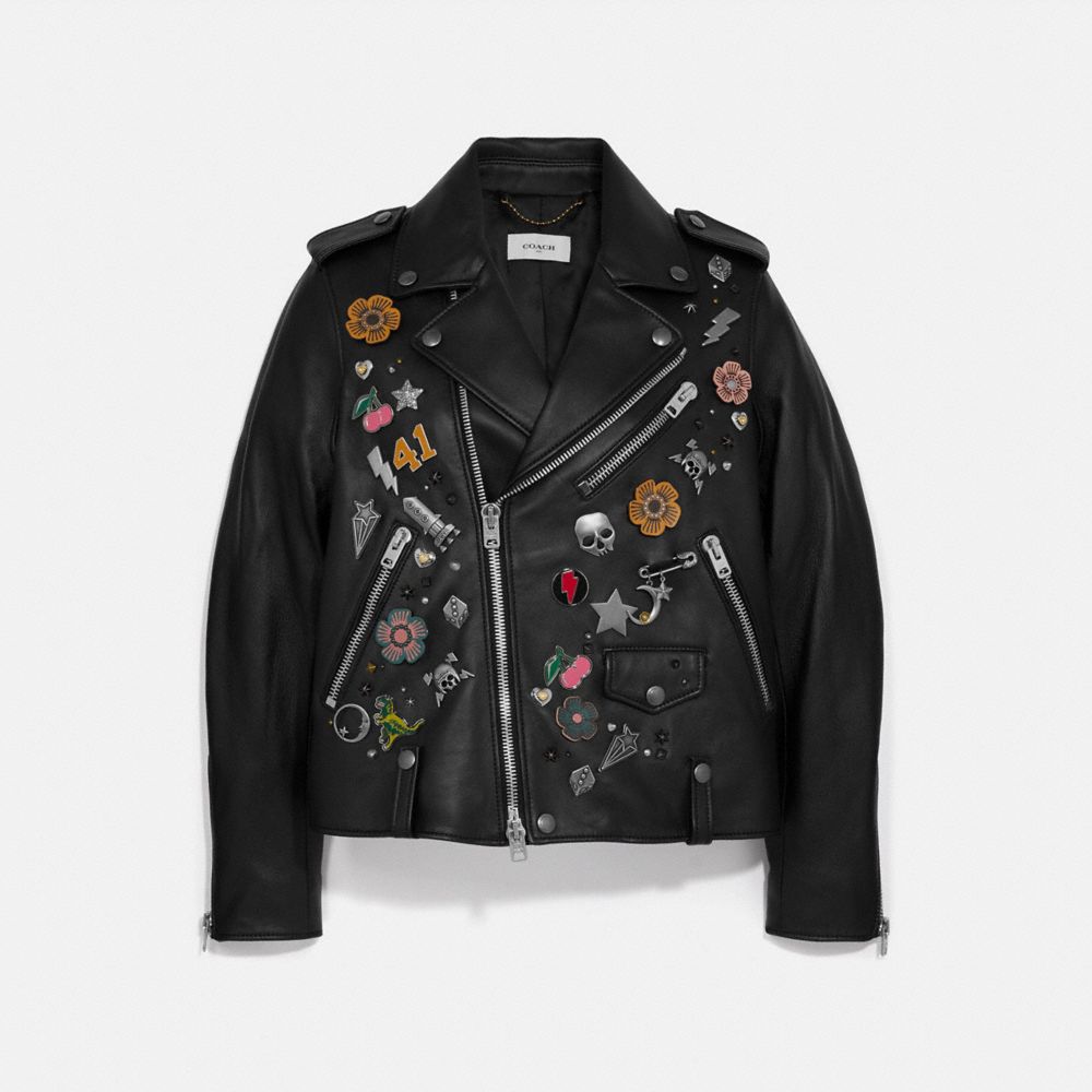 Embellished deals moto jacket