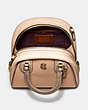COACH®,MARLEIGH SATCHEL 20 IN COLORBLOCK,Leather,Medium,Brass/Beechwood Multi,Inside View,Top View