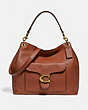 COACH®,TABBY HOBO,Leather,Large,Brass/1941 Saddle,Front View