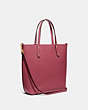 COACH®,CENTRAL SHOPPER TOTE,Leather,Medium,Gold/Dusty Pink,Angle View