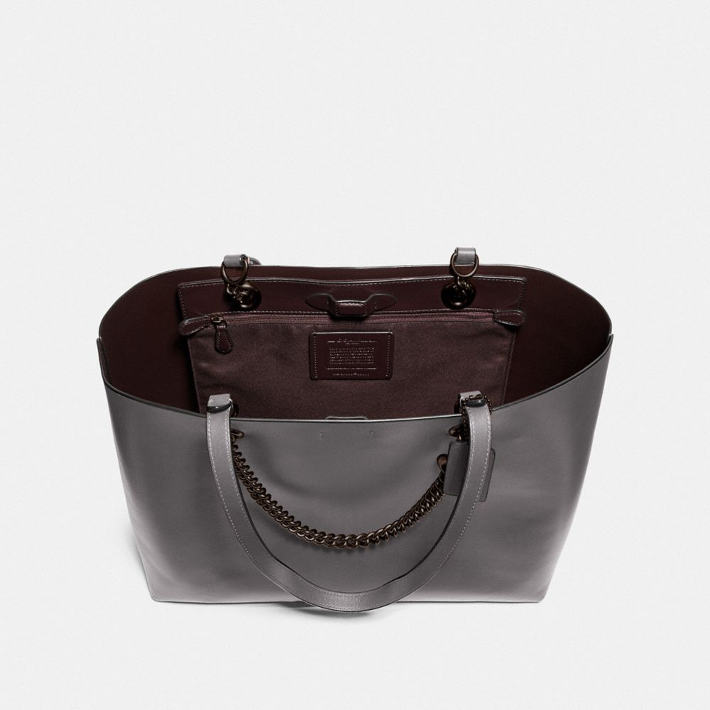 COACH®,Signature Chain Central Tote,,Inside View,Top View