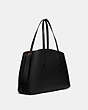 COACH®,CHARLIE CARRYALL 40,Leather,X-Large,Gold/Black,Angle View