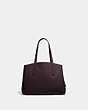 COACH®,CHARLIE CARRYALL 40,Leather,X-Large,Gold/Oxblood,Back View