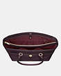 COACH®,FOLIO TOTE,Leather,X-Large,Brass/Oxblood,Inside View,Top View
