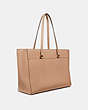 COACH®,FOLIO TOTE,Leather,X-Large,Gold/Beechwood,Angle View