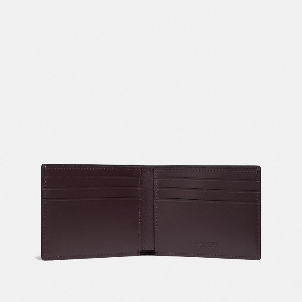 Slim Billfold Wallet With Coach Patch