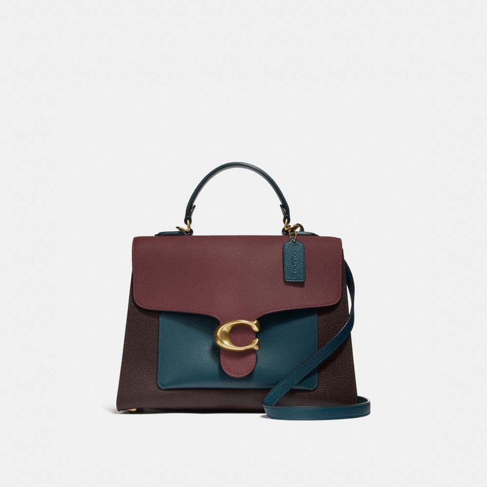 Coach tabby top handle in colorblock new arrivals