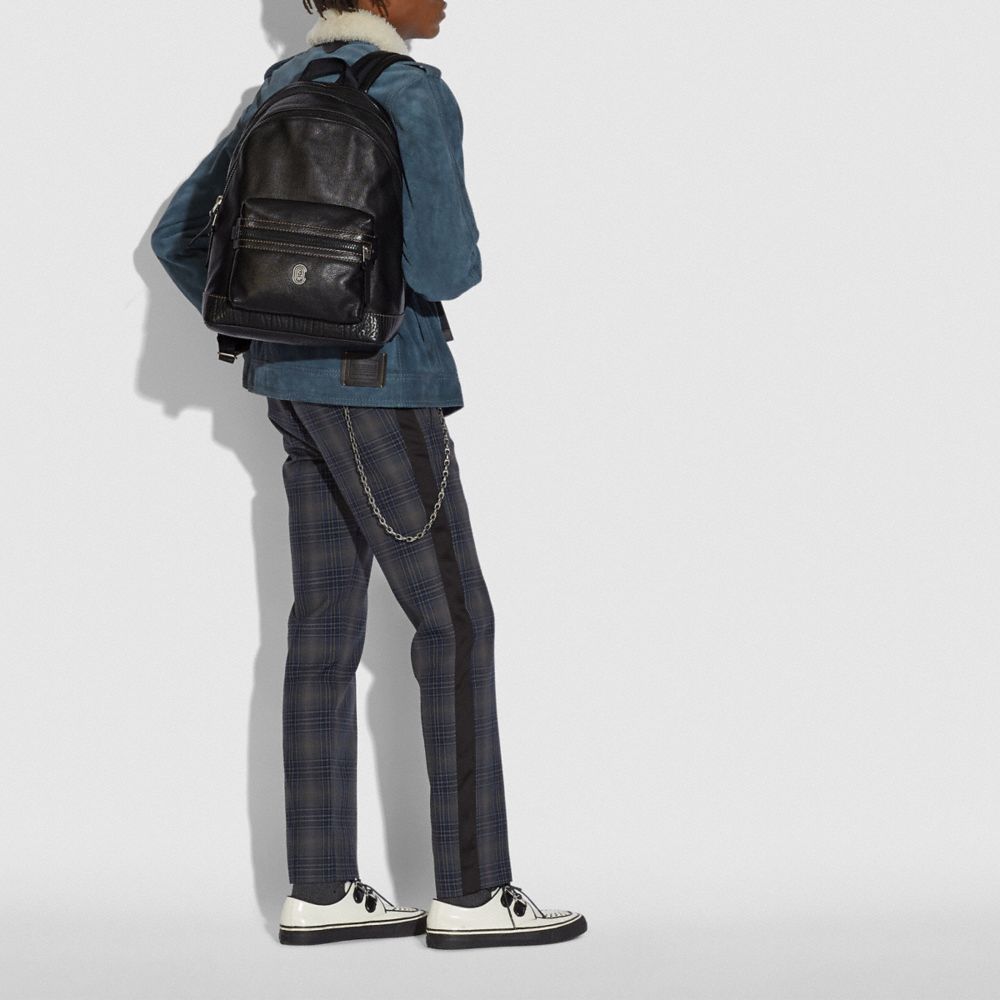 COACH®,Academy Backpack With Coach Patch,,Detail View