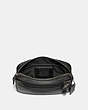 COACH®,METROPOLITAN SOFT BELT BAG WITH COACH PATCH,Leather,Mini,Light Antique Nickel/Black,Inside View,Top View