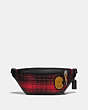 COACH®,RIVINGTON BELT BAG WITH COACH PATCH,wool,Small,LH/Red/Black,Front View