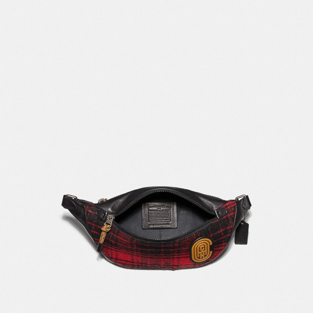 COACH®,Rivington Belt Bag With Coach Patch,,Inside View,Top View
