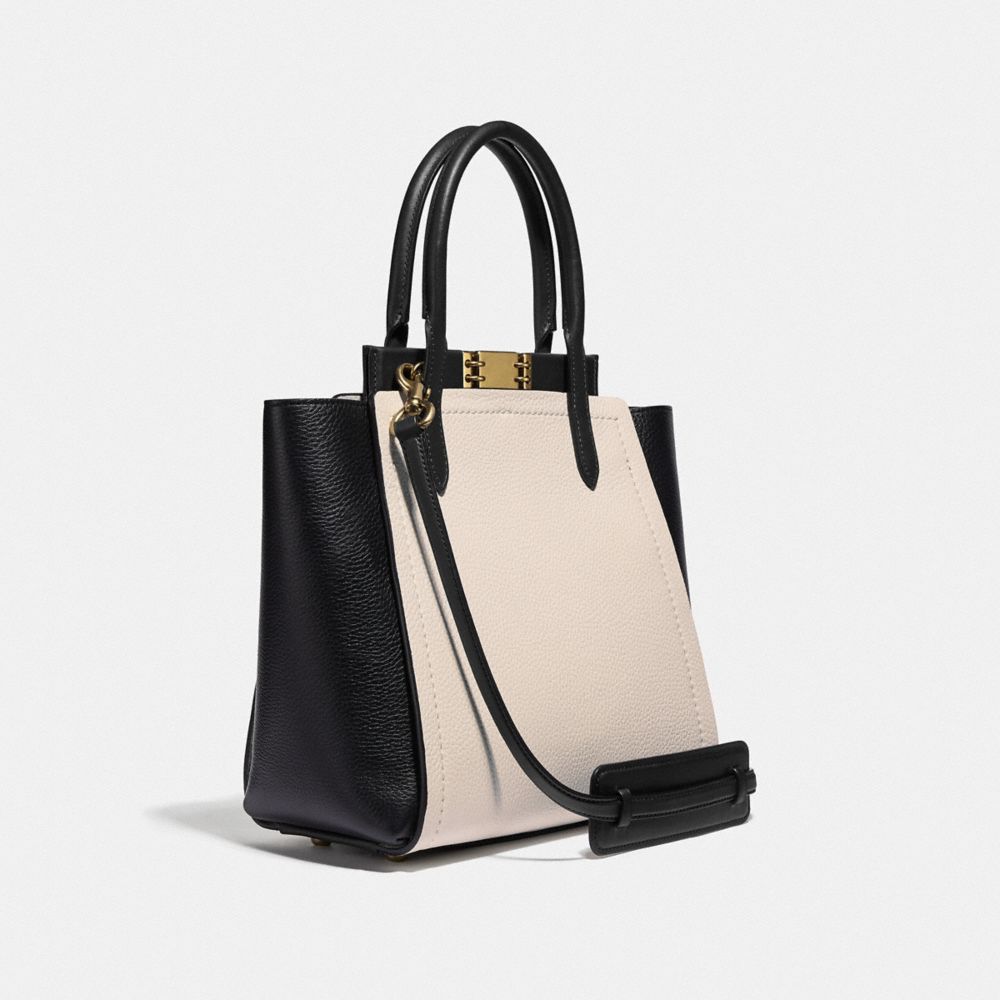 COACH®,Troupe Tote In Colorblock,,Angle View