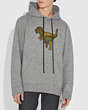 COACH®,REXY HOODIE,cotton,Heather Grey,Scale View