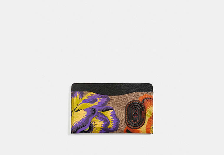Small Card Case In Signature Canvas With Kaffe Fassett Print